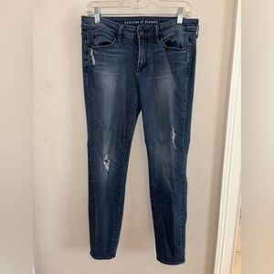 Articles Of Society Dark Blue Distressed Skinny Jeans size 30